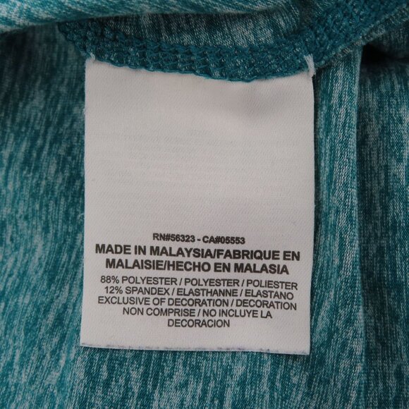 Nike Womens Extra Small XS Teal Green Heathered Pullover Quarter Zip Dri Fit - Picture 10 of 13